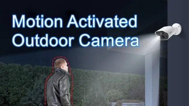 Security camera providing motion detection for an institution