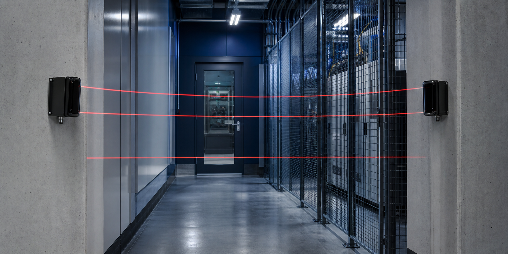 Corridor laser detection