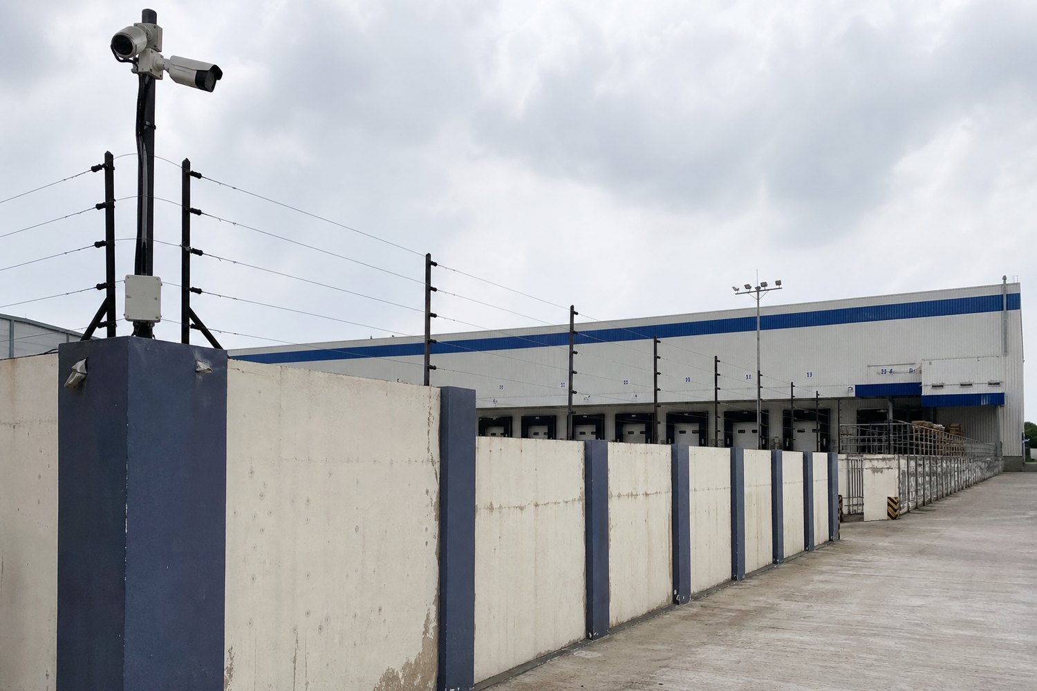 Protected warehouse and industrial perimeter